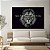 Quadro Decorativo Canvas Leão Nunca foi Sorte Sempre Foi Deus Olhos Amarelos Horizontal - Imagem 3