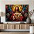 Quadro Decorativo Canvas Religioso Vitral Jesus com Taça Horizontal - Imagem 5