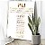 Quadro Decorativo Canvas Oração Pai Nosso Letras Douradas Fundo Branco Vertical - Imagem 1