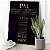Quadro Decorativo Canvas Oração Pai Nosso Letras Douradas Fundo Preto Vertical - Imagem 1