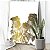 Quadro Decorativo Flutuante Flor em Dourado Brilhante Vertical - Imagem 2