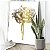 Quadro Decorativo Canvas Flor em Dourado Brilhante Vertical - Imagem 3