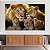 Quadro Decorativo Canvas Família de Leões 3 Filhotes Horizontal - Imagem 4