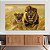 Quadro Decorativo Canvas Casal de Leões Horizontal - Imagem 2
