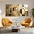 Quadro Decorativo Canvas Abstrato Moderno Luxo Horizontal - Imagem 4
