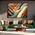 Quadro Decorativo Canvas Abstrato Moderno Colorido Luxo Horizontal - Imagem 2