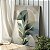 Quadro Decorativo Canvas Folhas Esverdeadas e Fundo Abstrato Vertical - Imagem 5