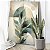 Quadro Decorativo Canvas Folhas Esverdeadas e Fundo Abstrato Vertical - Imagem 3