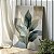Quadro Decorativo Canvas Folhas Esverdeadas e Fundo Abstrato Vertical - Imagem 5