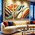 Quadro Decorativo Trio em Canvas Ondas Coloridas Luxo - Imagem 1
