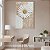 Quadro Decorativo Canvas Floral Abstrato Branco Margarida Vertical - Imagem 2
