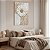 Quadro Decorativo Canvas Floral Abstrato Branco Margarida Vertical - Imagem 3