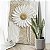 Quadro Decorativo Canvas Floral Abstrato Branco Margarida Vertical - Imagem 4