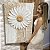 Quadro Decorativo Canvas Floral Abstrato Branco Margarida Vertical - Imagem 6