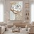 Quadro Decorativo Canvas Floral Abstrato Branco Jasmim Vertical - Imagem 3