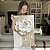 Quadro Decorativo Canvas Floral Abstrato Branco Jasmim Vertical - Imagem 5