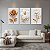 Quadro Decorativo Trio Floral Dourado e Branco Luxo Luxo - Imagem 2