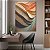 Quadro Decorativo Canvas Abstrato Ondas Coloridas Luxo Vertical - Imagem 3