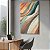 Quadro Decorativo Canvas Abstrato Ondas Coloridas Luxo Vertical - Imagem 2