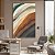 Quadro Decorativo Canvas Abstrato Ondas Coloridas Luxo Vertical - Imagem 2