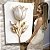 Quadro Decorativo Trio Floral Branco e Dourado Luxo - Imagem 5