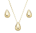 Conjunto de Gota Lisa Ouro - Imagem 1