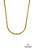 Colar Baiano Torcido 4mm Aço Dourado - Imagem 1