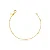 Pulseira com Esferas Dispersas e Lisas Ouro - Imagem 1