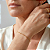 Pulseira com Esferas Dispersas e Lisas Ouro - Imagem 2