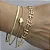 Pulseira Malha Serpente 3mm Ouro - Imagem 2
