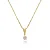 Colar com Ponto de Luz Estrela 5mm Ouro - Imagem 1