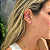 Brinco Ear Cuff com Cristais Quadrados - Imagem 2