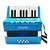 Acordeon Infantil Turbinho 17 Teclas e 8 Baixos Azul Claro 104-LB - Imagem 3