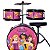 Bateria PHX Infantil Disney Princesas Gold Rosa BID-P2 - Imagem 5