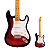 Guitarra Strato Escala Maple SX SST57+/2TS 2 Tone Sunburst - Imagem 1