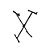 Suporte em X para Teclado com Trava 2045 - Saty - Imagem 1
