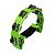 Pandeirola Meia Lua ABS Platinela Inox Com pegador Verde 40070VD - Luen - Imagem 3