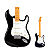 Guitarra Strato Escala Maple SX SST57+/BK Black - Imagem 1