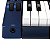 Kit Teclado Casio Arranjador e Sintetizador MZ-X500 61 Teclas Azul com Capa estofada e Suporte - Imagem 6
