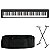 Kit Piano Digital Casio CDP-S100 BK com Capa estofada e Suporte - Imagem 1