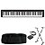 Kit Piano Digital Casio CDP-S100 BK com Capa estofada, Suporte e Pedal Sustain - Imagem 1