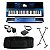 Kit Teclado Casio Arranjador e Sintetizador MZ-X500 61 Teclas Azul com Capa estofada, Suporte, Pedal Sustain e Fone - Imagem 1