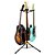 Suporte Triplo para 3 Instrumentos Guitarra Violão Baixo c/ Regulagem de Altura - Hercules - Imagem 2