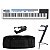 Kit Piano Digital Casio Privia PX-5S WE Branco com Capa estofada, Suporte Torre e Pedal Sustain - Imagem 1