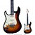 Guitarra Strato Canhoto Tagima TG-500 Woodstock Sunburst DF/MG - Imagem 1