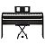 Kit Piano Digital Yamaha P-45B com Estante e Banco - Imagem 1