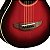 Violão Elétrico Aço Mini Yamaha APXT2 DRB Dark Red Burst com Bag - Imagem 4