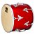 Repique de Anel Madeira 30X12 PVC Vermelho 903AM RD - Samba Music - Imagem 1