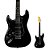 Guitarra Canhoto Strato PHX Power HSS ST-H PR LH Premium Preta - Imagem 1