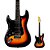 Guitarra Canhoto Strato PHX Power HSS ST-H PR LH Premium Sunburst - Imagem 1